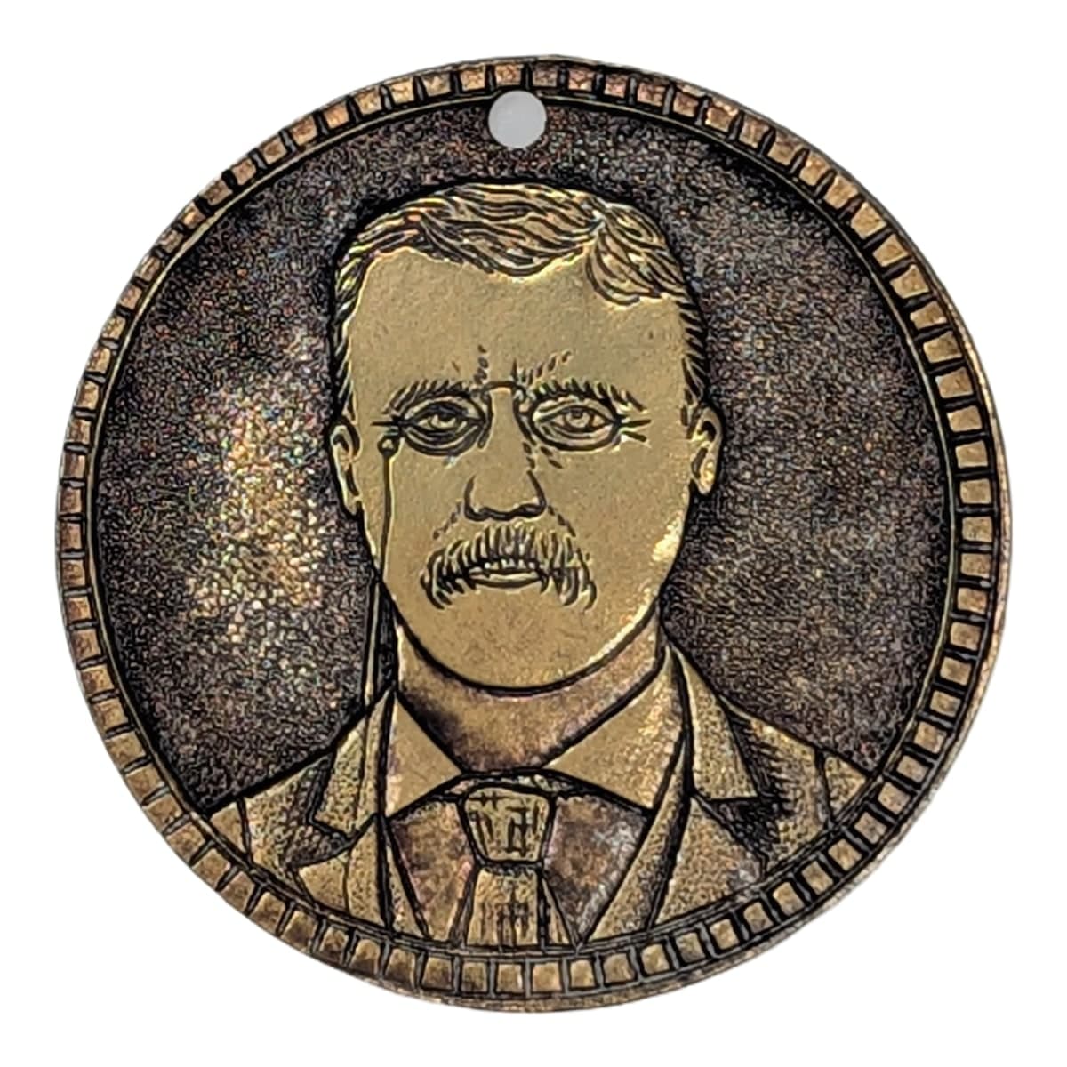 The medal cut out on white